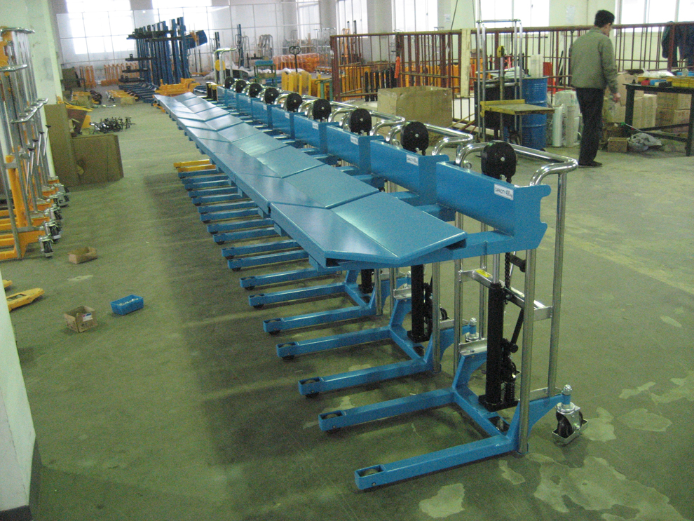 PFV manual stacker with V-plate